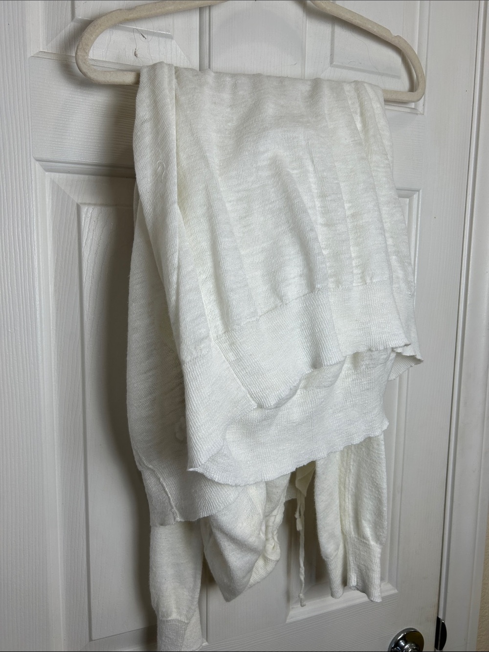 Vince Linen Blend Slub Knit Pullover Hoodie
White XL - Picture 11 of 12